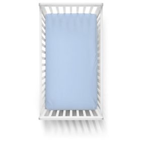 Gumis lepedő 60x120-as kiságyba - kék