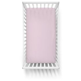 Gumis lepedő 60x120-as kiságyba - rózsaszín