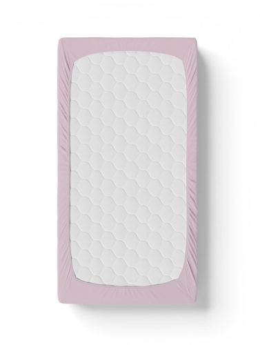 Gumis lepedő 60x120-as kiságyba - rózsaszín