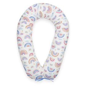 Kismama párna - szivárványok - rózsaszín