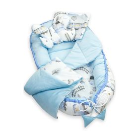 5 részes babafészek szett - vonatok