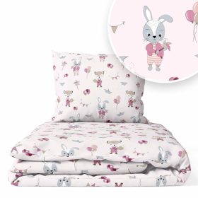 Ágyneműhuzat 90x120 cm + 40x60 cm - nyuszi