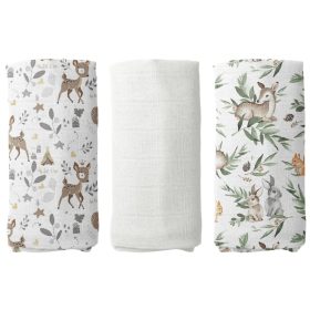 Muszlin textilpelenka csomag - őzike